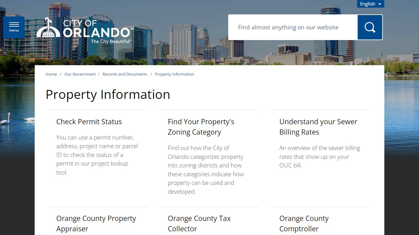 Property Information - City of Orlando - Orlando, Florida